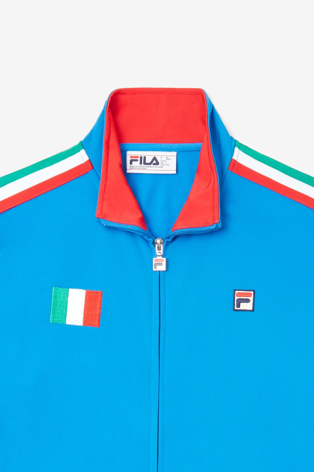 FILA Italy Track Jacket 420 PRINCE BLUE / RED | Men Sweatsuits &amp; Tracksuits