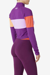 FILA Jaida Based Layer Half Zip 507 CHARISMA / CROCUS PETAL / CAYENNE | Women Tops &amp; T-Shirts