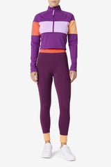 FILA Jaida Based Layer Half Zip 507 CHARISMA / CROCUS PETAL / CAYENNE | Women Tops &amp; T-Shirts