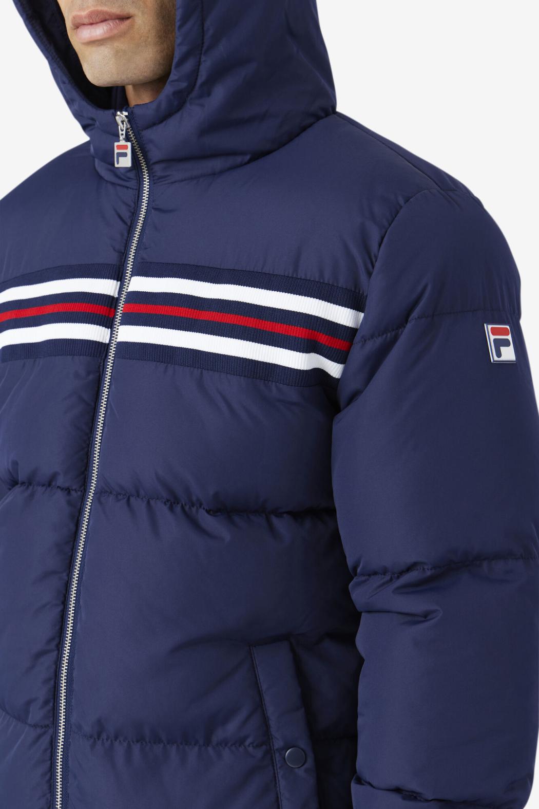 FILA Jake Puffer Jacket 410 FILA NAVY / FILA RED | Men Sweaters &amp; Outerwear