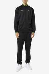 FILA Jamaica Track Jacket 001 BLACK / CYBER YELLOW / FERN GREEN | Men Sweatsuits &amp; Tracksuits