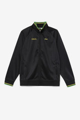 FILA Jamaica Track Jacket 001 BLACK / CYBER YELLOW / FERN GREEN | Men Sweatsuits &amp; Tracksuits