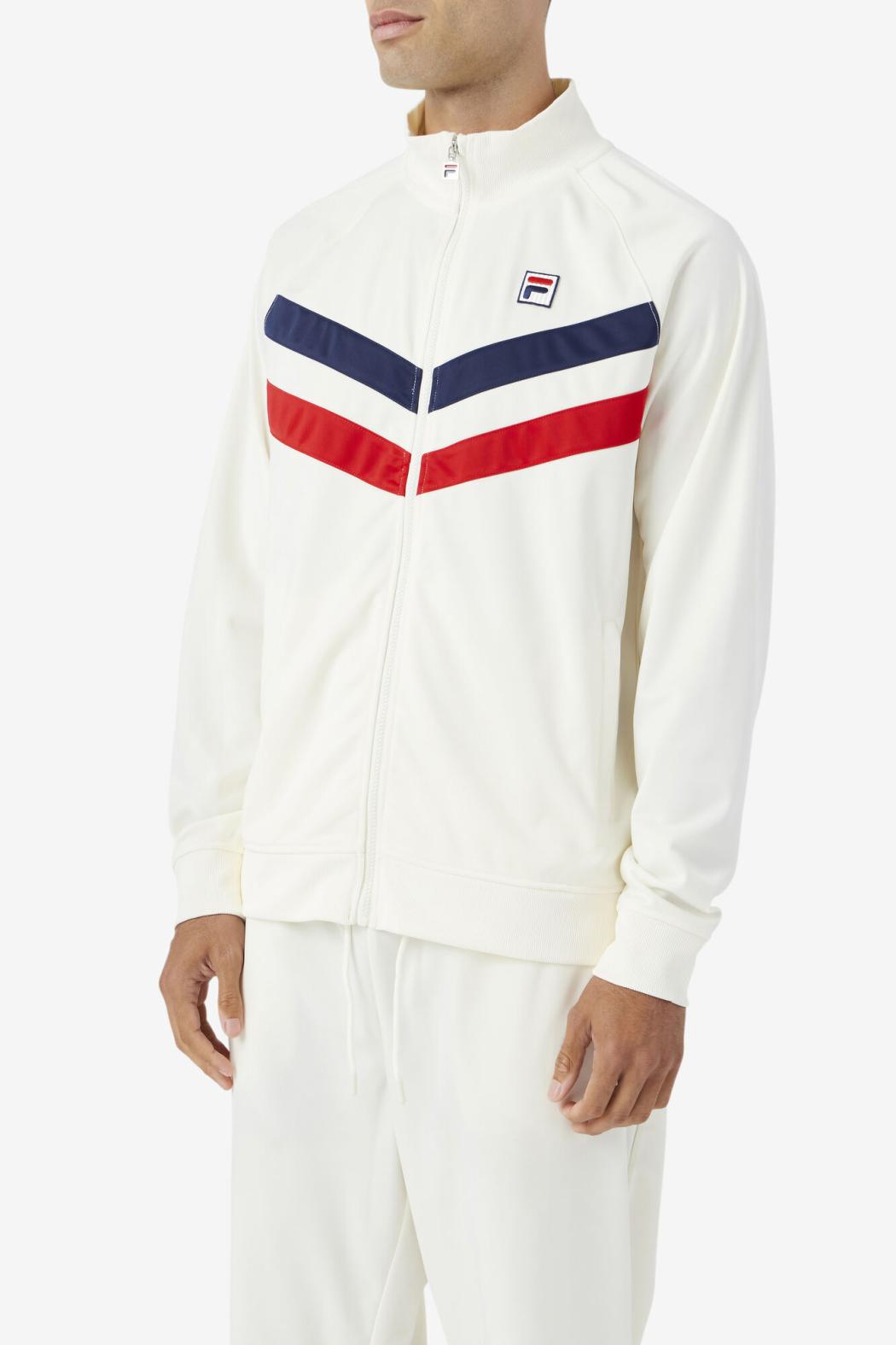 FILA Jaya Track Jacket 172 EGRET / FILA RED / FILA NAVY | Men Sweatsuits &amp; Tracksuits