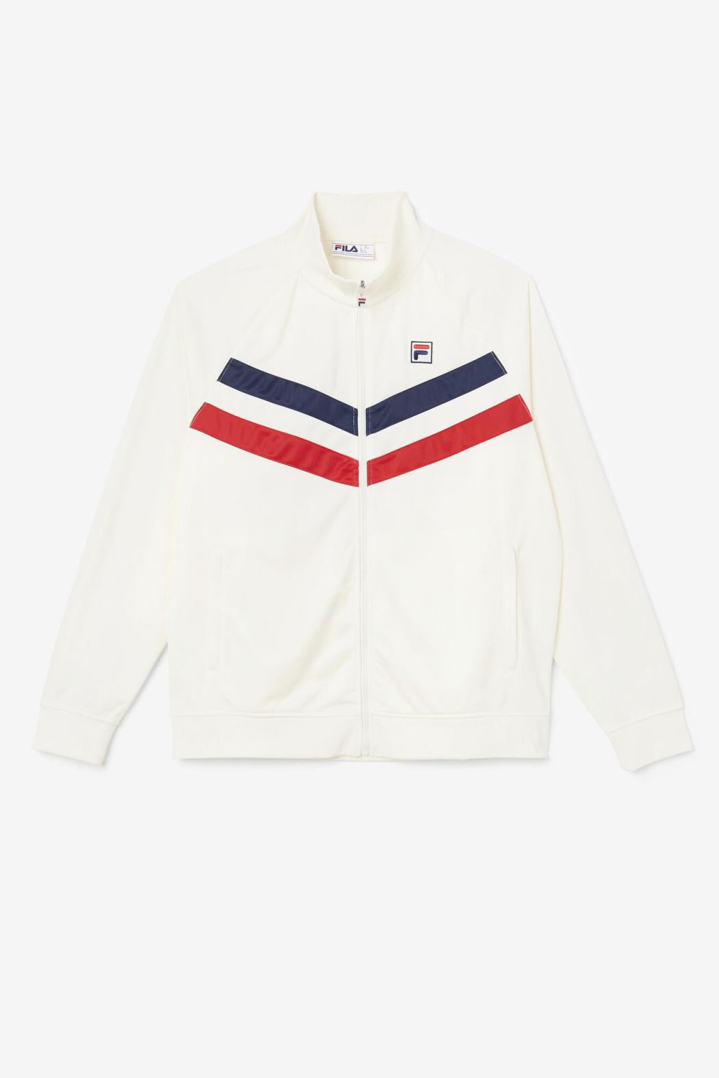 FILA Jaya Track Jacket 172 EGRET / FILA RED / FILA NAVY | Men Sweatsuits &amp; Tracksuits