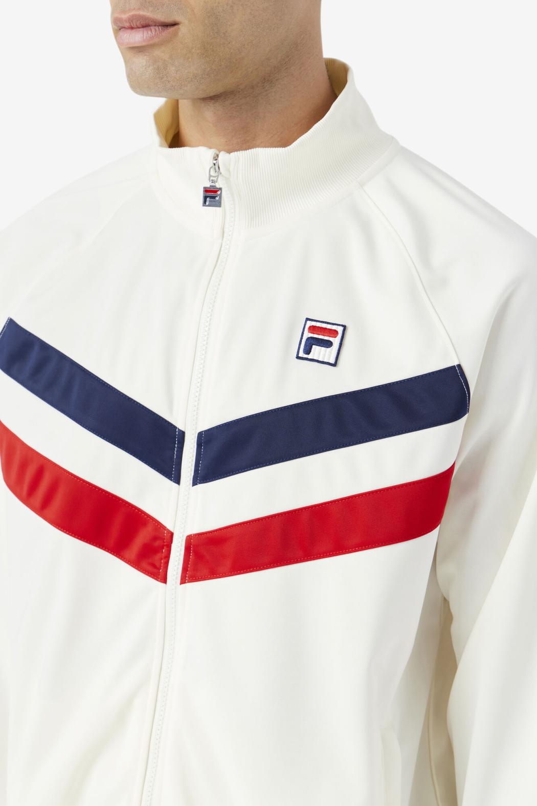 FILA Jaya Track Jacket 172 EGRET / FILA RED / FILA NAVY | Men Sweatsuits &amp; Tracksuits
