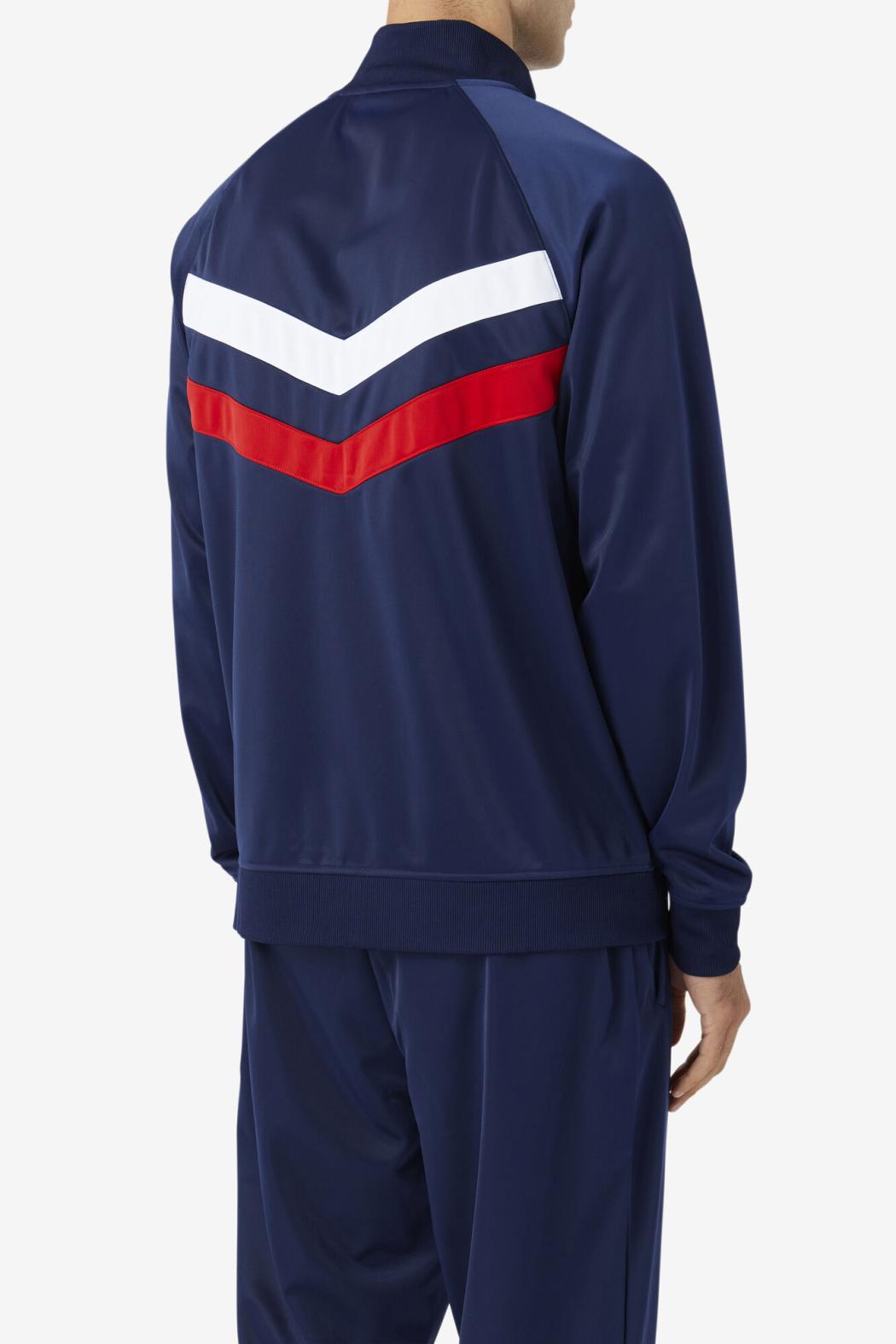 FILA Jaya Track Jacket 410 FILA NAVY / FILA RED / WHITE | Men Sweatsuits &amp; Tracksuits