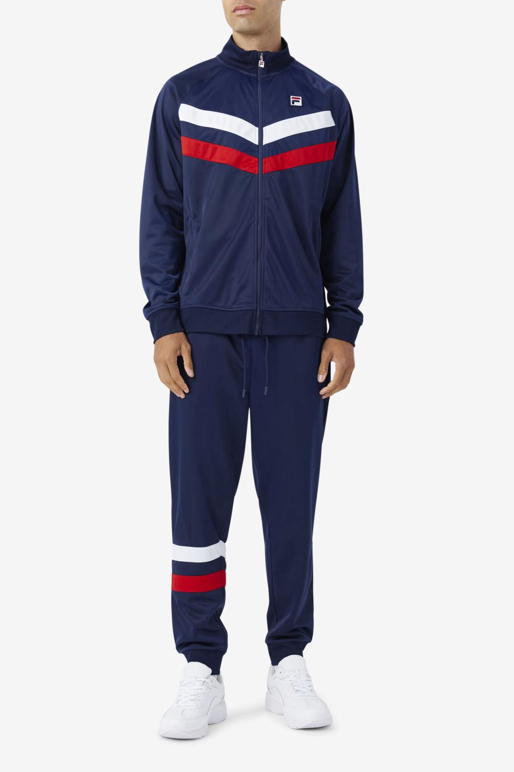 FILA Jaya Track Jacket 410 FILA NAVY / FILA RED / WHITE | Men Sweatsuits &amp; Tracksuits