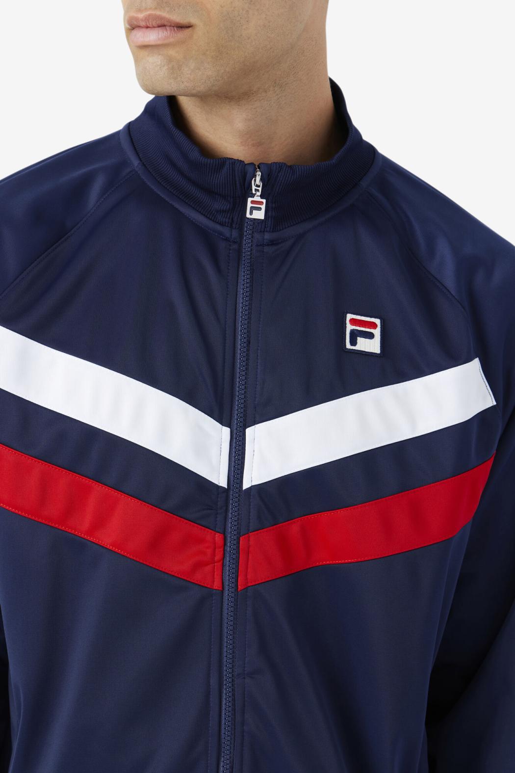 FILA Jaya Track Jacket 410 FILA NAVY / FILA RED / WHITE | Men Sweatsuits &amp; Tracksuits