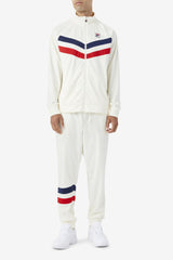 FILA Jaya Track Pant 172 EGRET / FILA RED / FILA NAVY | Men Sweatsuits &amp; Tracksuits