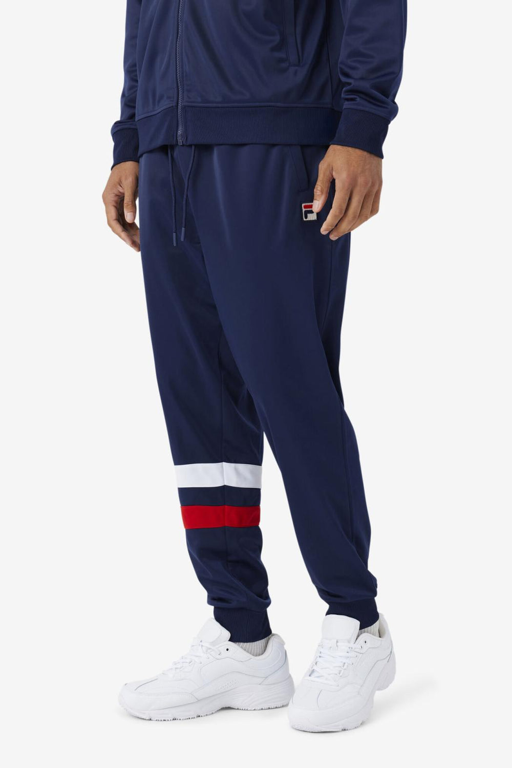 FILA Jaya Track Pant 410 FILA NAVY / FILA RED / WHITE | Men Sweatsuits &amp; Tracksuits