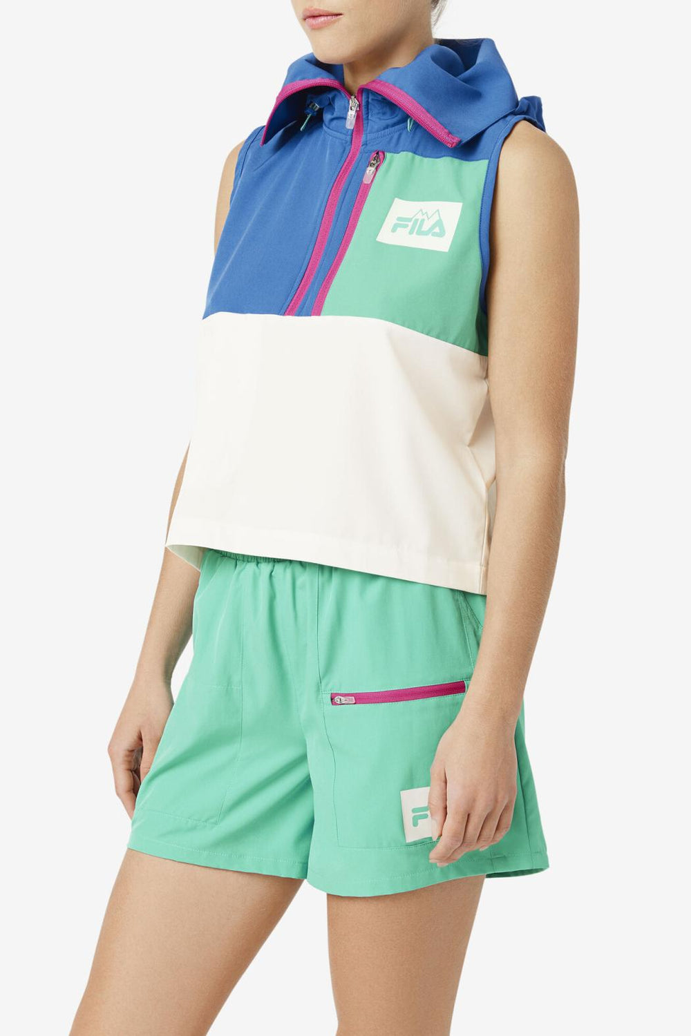 FILA Jocelyn Backpack Vest 447 BRIGHT COBALT | Women Jackets &amp; Outerwear