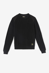 FILA Jory Fisherman Knit Crew 001 BLACK | Men Sweatshirts &amp; Hoodies