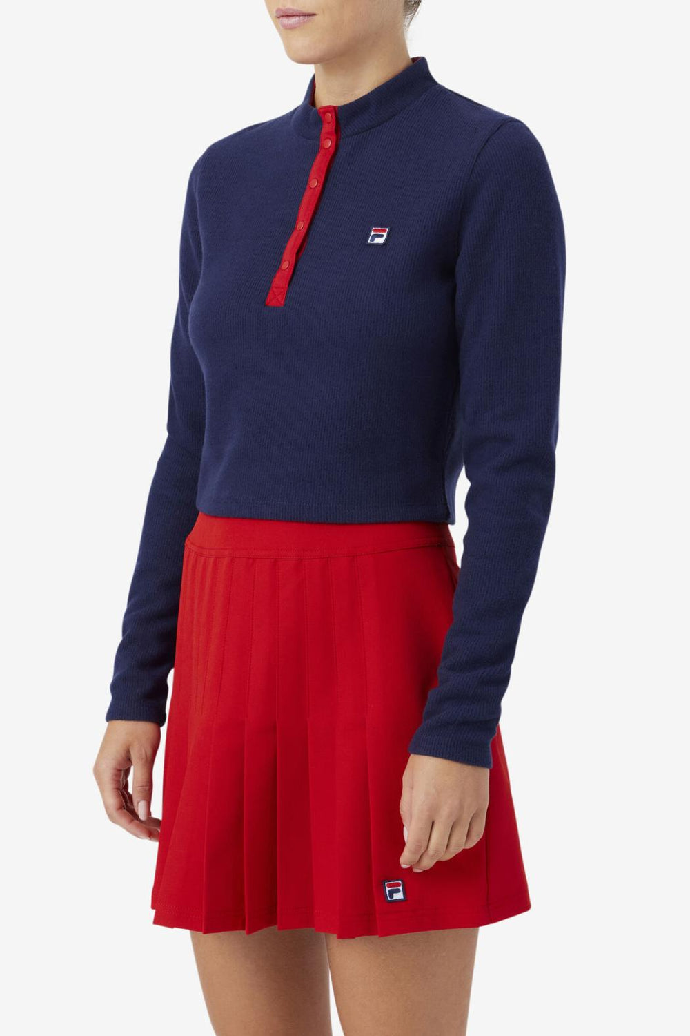 FILA Josie Half Zip Top 410 FILA NAVY | Women Tops &amp; T-Shirts