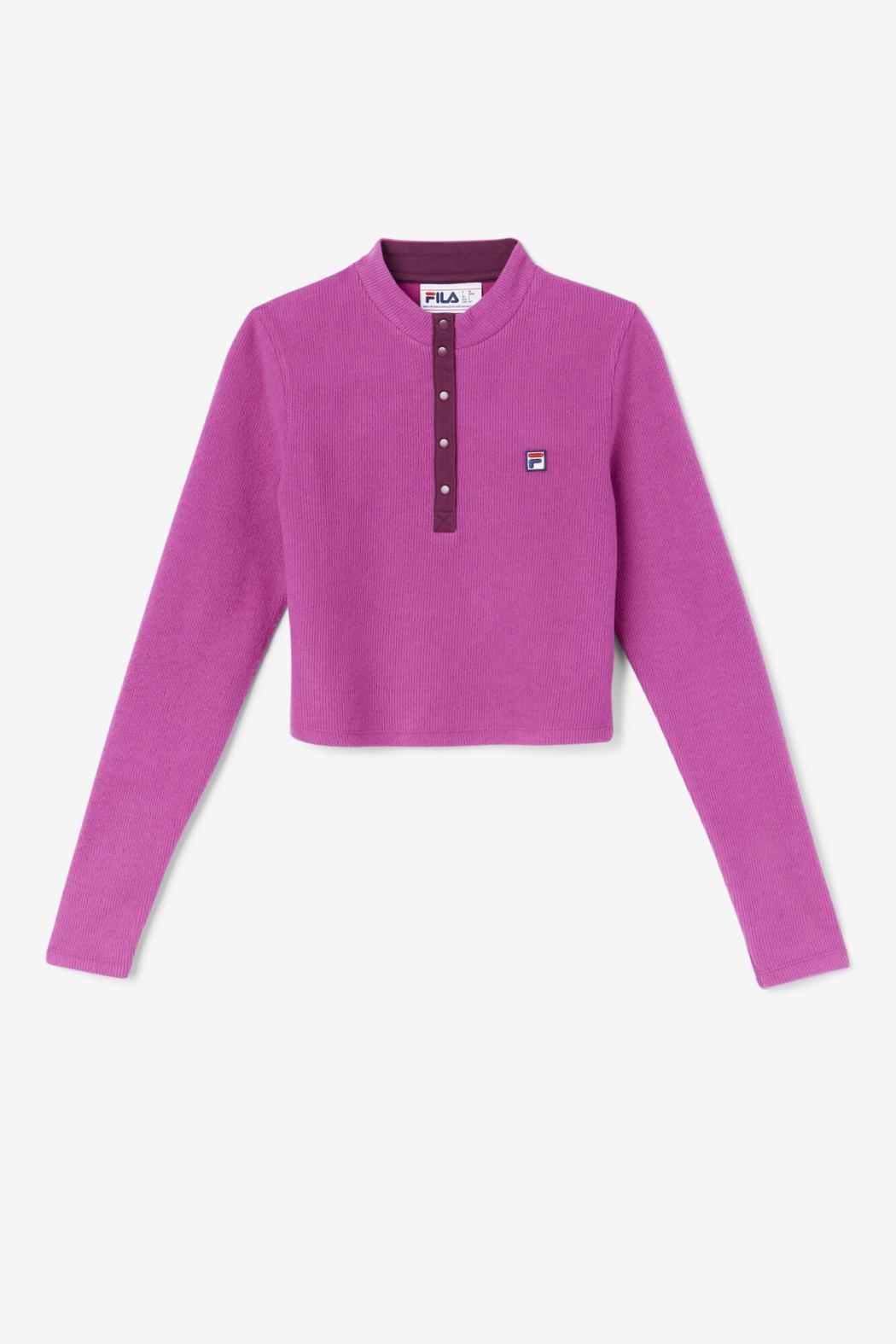 FILA Josie Half Zip Top 561 BATON ROUGE / POTPOURRI | Women Tops &amp; T-Shirts