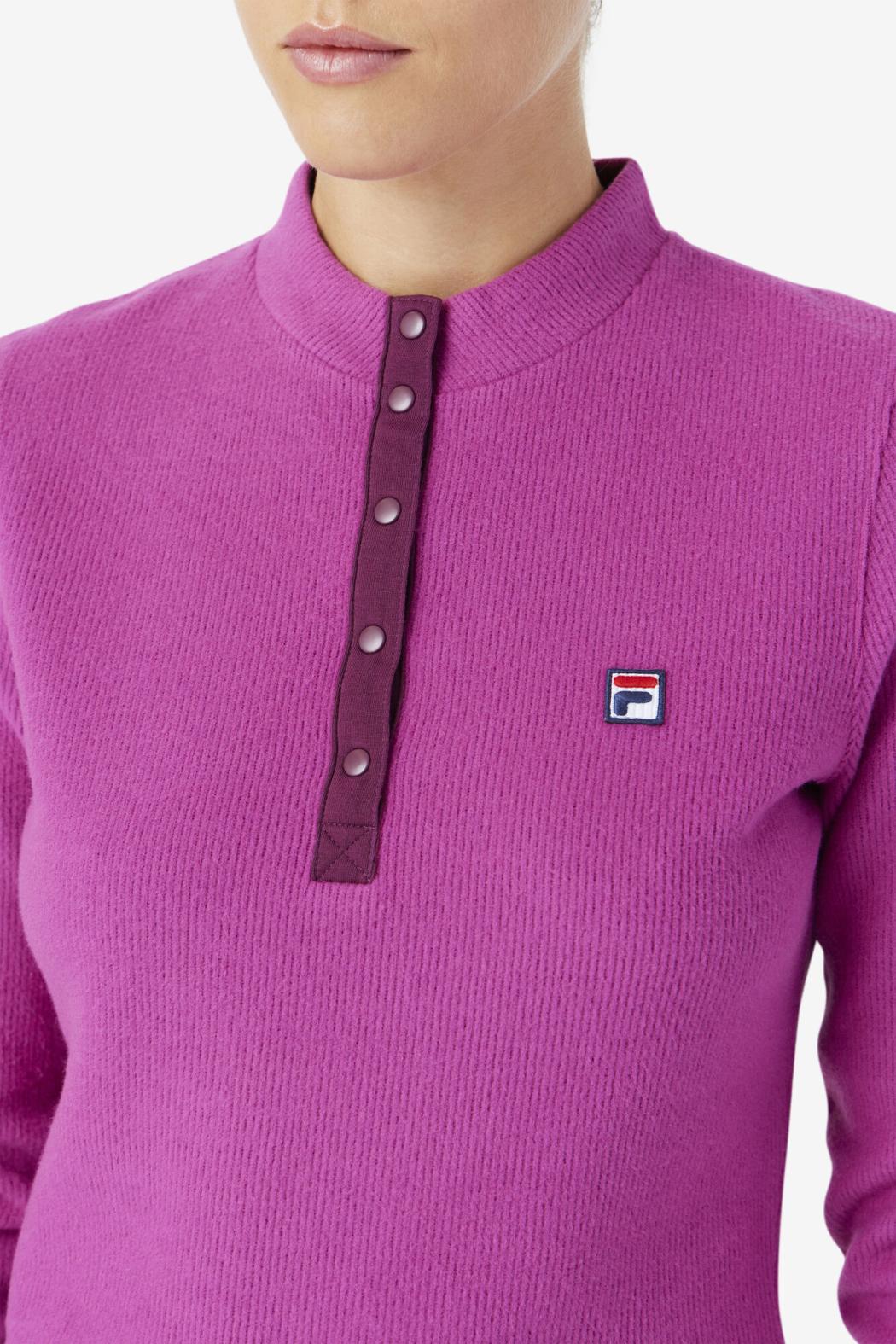 FILA Josie Half Zip Top 561 BATON ROUGE / POTPOURRI | Women Tops &amp; T-Shirts