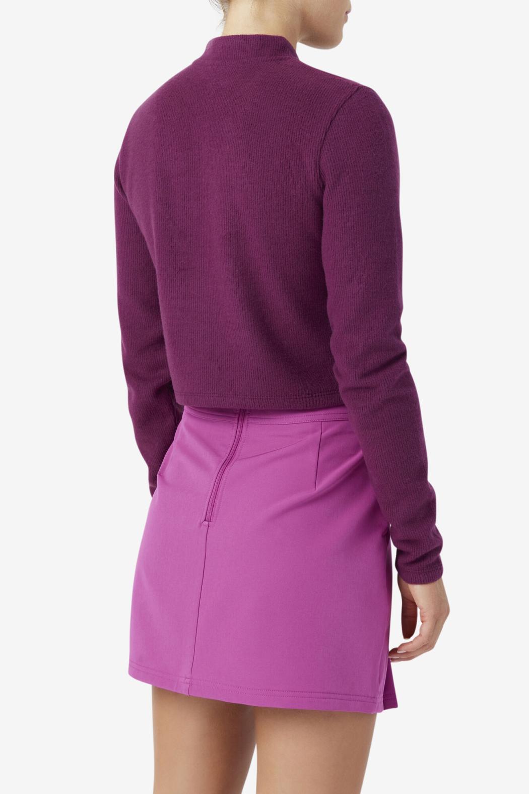 FILA Josie Half Zip Top 894 GRAPE WINE / BATON ROUGE | Women Tops &amp; T-Shirts