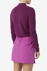 FILA Josie Half Zip Top 894 GRAPE WINE / BATON ROUGE | Women Tops &amp; T-Shirts