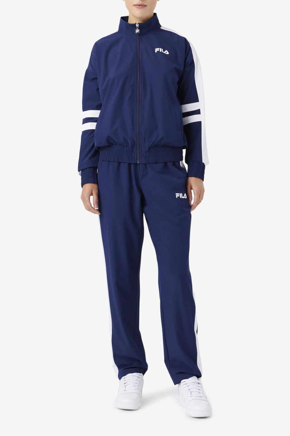 FILA Jovia Track Jacket 410 FILA NAVY / WHITE | Women Jackets &amp; Outerwear