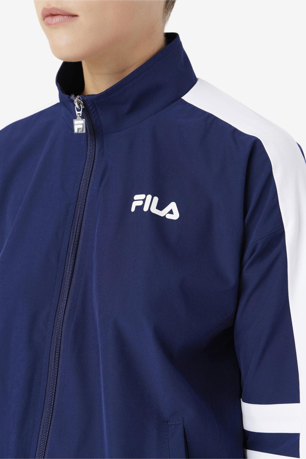 FILA Jovia Track Jacket 410 FILA NAVY / WHITE | Women Jackets &amp; Outerwear
