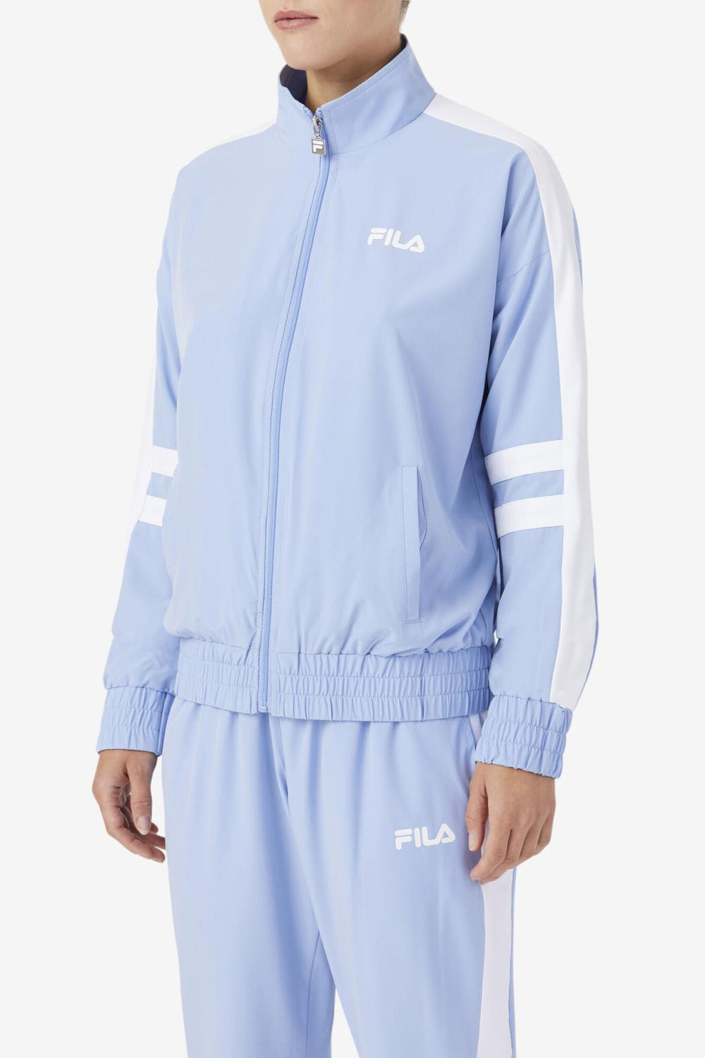 FILA Jovia Track Jacket 444 FOREVER BLUE / WHITE | Women Jackets &amp; Outerwear