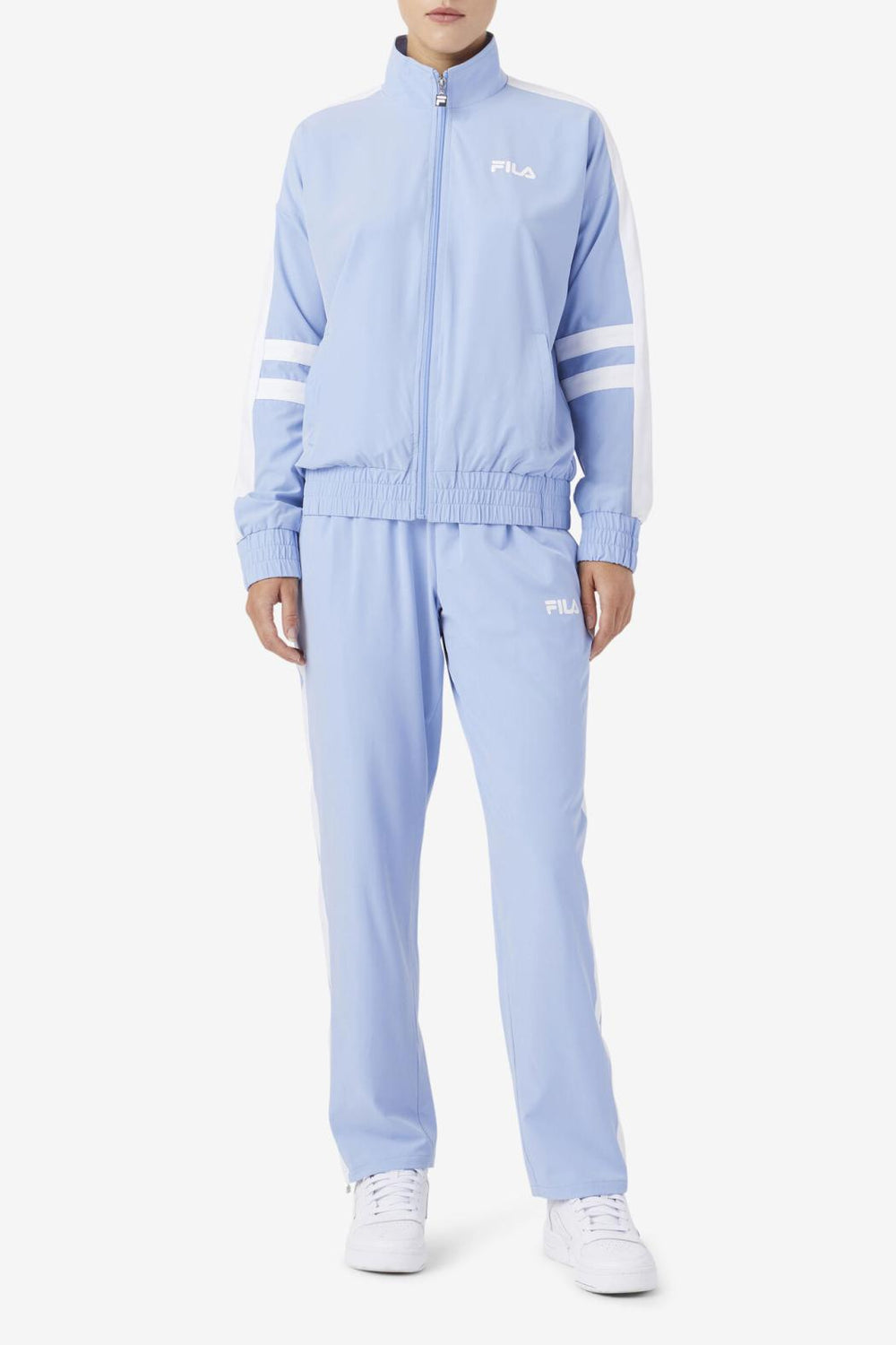 FILA Jovia Track Jacket 444 FOREVER BLUE / WHITE | Women Jackets &amp; Outerwear