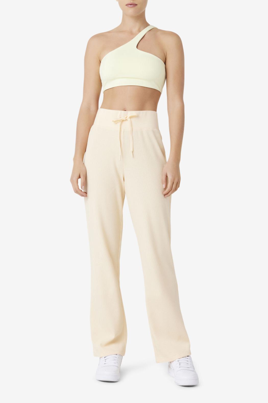 FILA Kady Asymmetric Bra Top 742 TENDER YELLOW | Women Tops &amp; T-Shirts