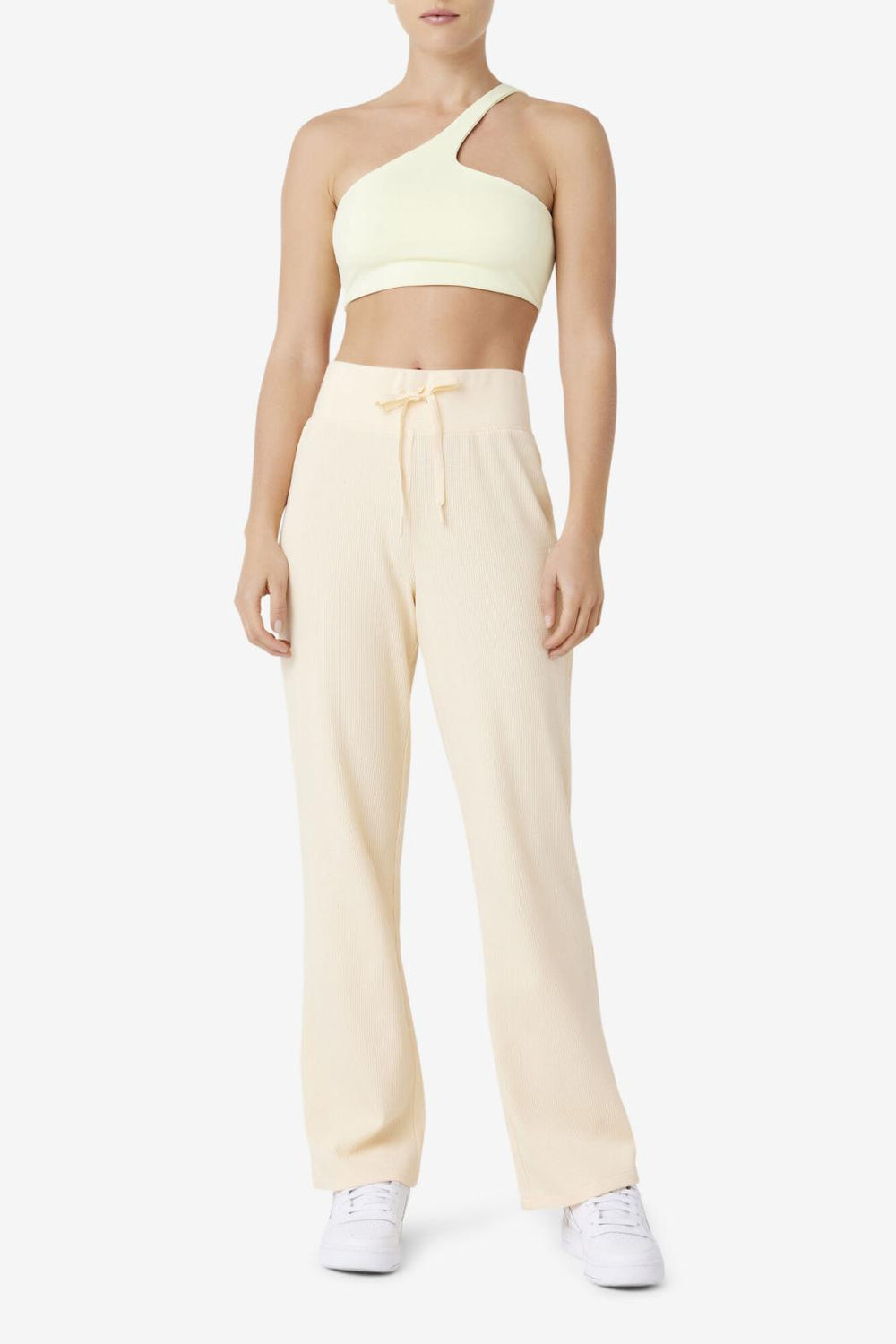 FILA Kady Asymmetric Bra Top 742 TENDER YELLOW | Women Tops &amp; T-Shirts