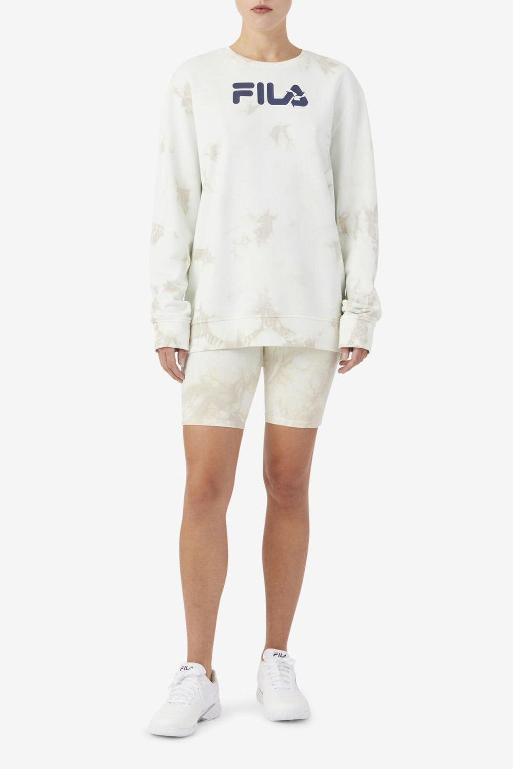 FILA Kamari Bike Short 149 PUMICE STONE/FILA NAVY | Women Shorts &amp; Pants