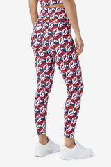 FILA Karteras 7/8 Tight 622 FILA RED / FILA NAVY / WHITE | Women Tights &amp; Leggings