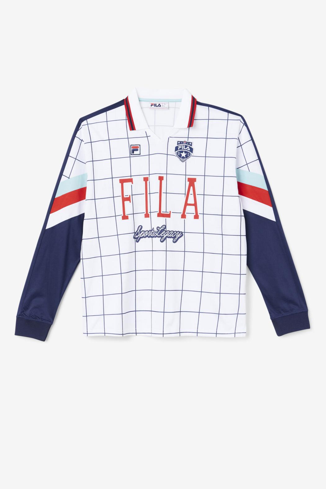 FILA Kay Goalie Jersey 100 WHITE / CANAL BLUE / FILA RED / WHITE | Men Tops