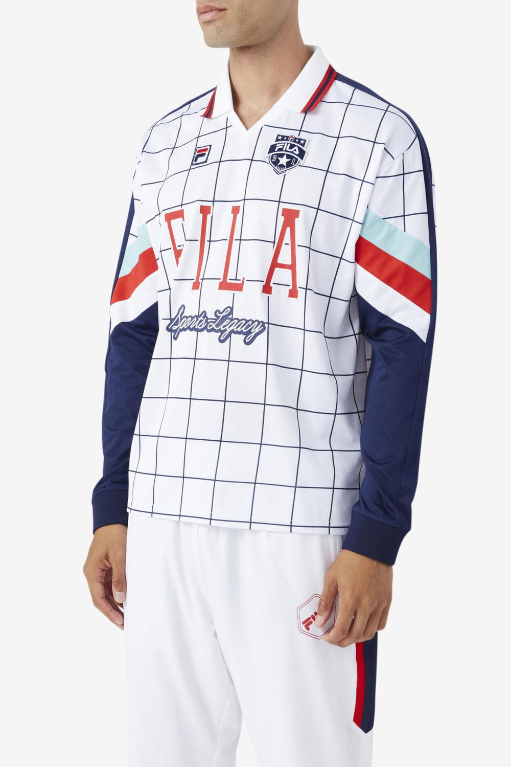 FILA Kay Goalie Jersey 100 WHITE / CANAL BLUE / FILA RED / WHITE | Men Tops