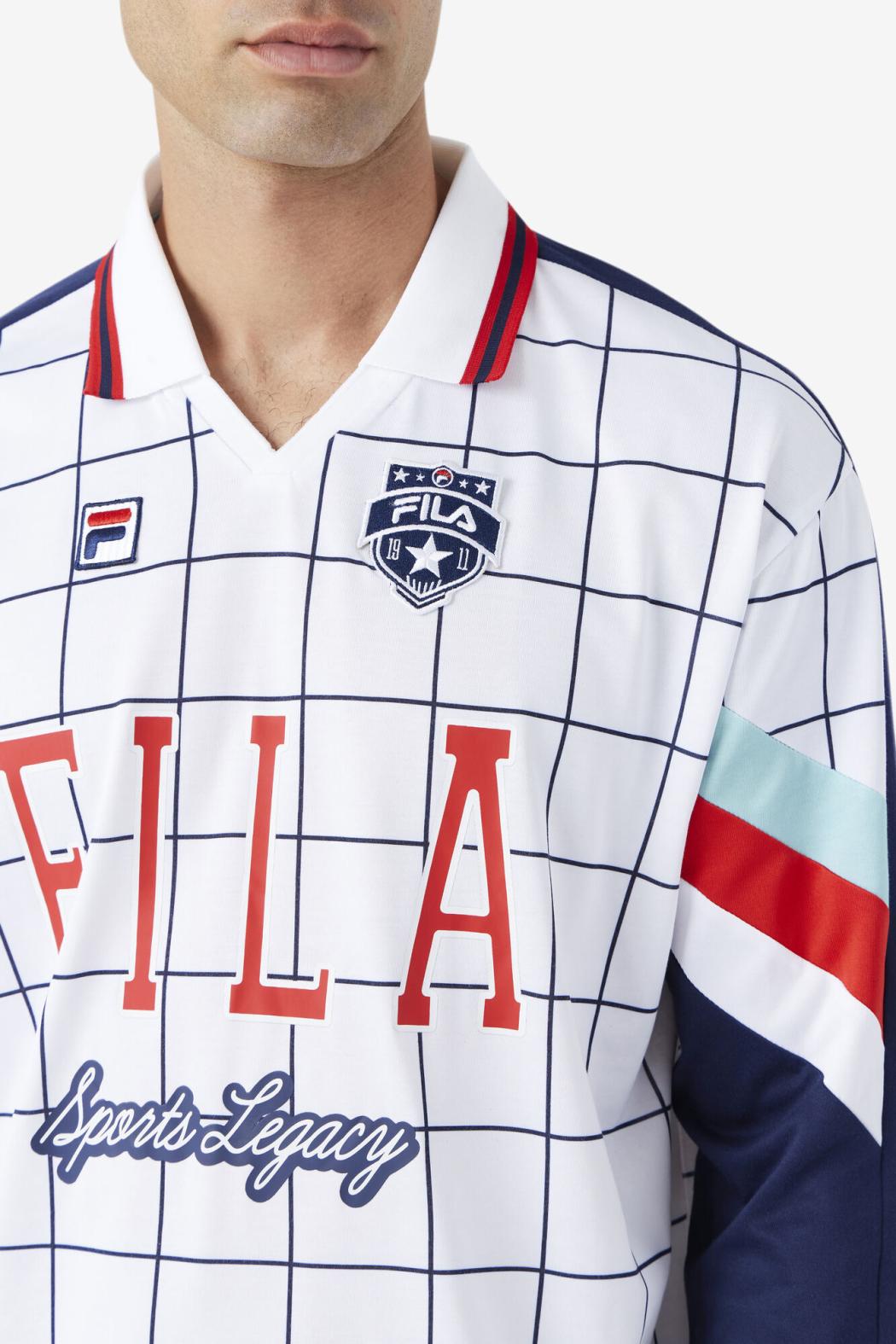 FILA Kay Goalie Jersey 100 WHITE / CANAL BLUE / FILA RED / WHITE | Men Tops