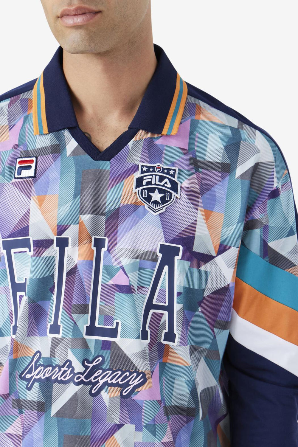 FILA Kay Goalie Jersey 412 FILA NAVY / PAGODA BLUE / TANGERINE / WHITE | Men Tops