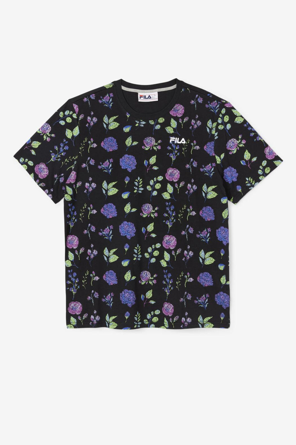 FILA Kensico Tee 001 BLACK / FLORAL PRINT | Men Tops