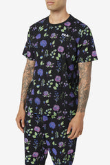 FILA Kensico Tee 001 BLACK / FLORAL PRINT | Men Tops
