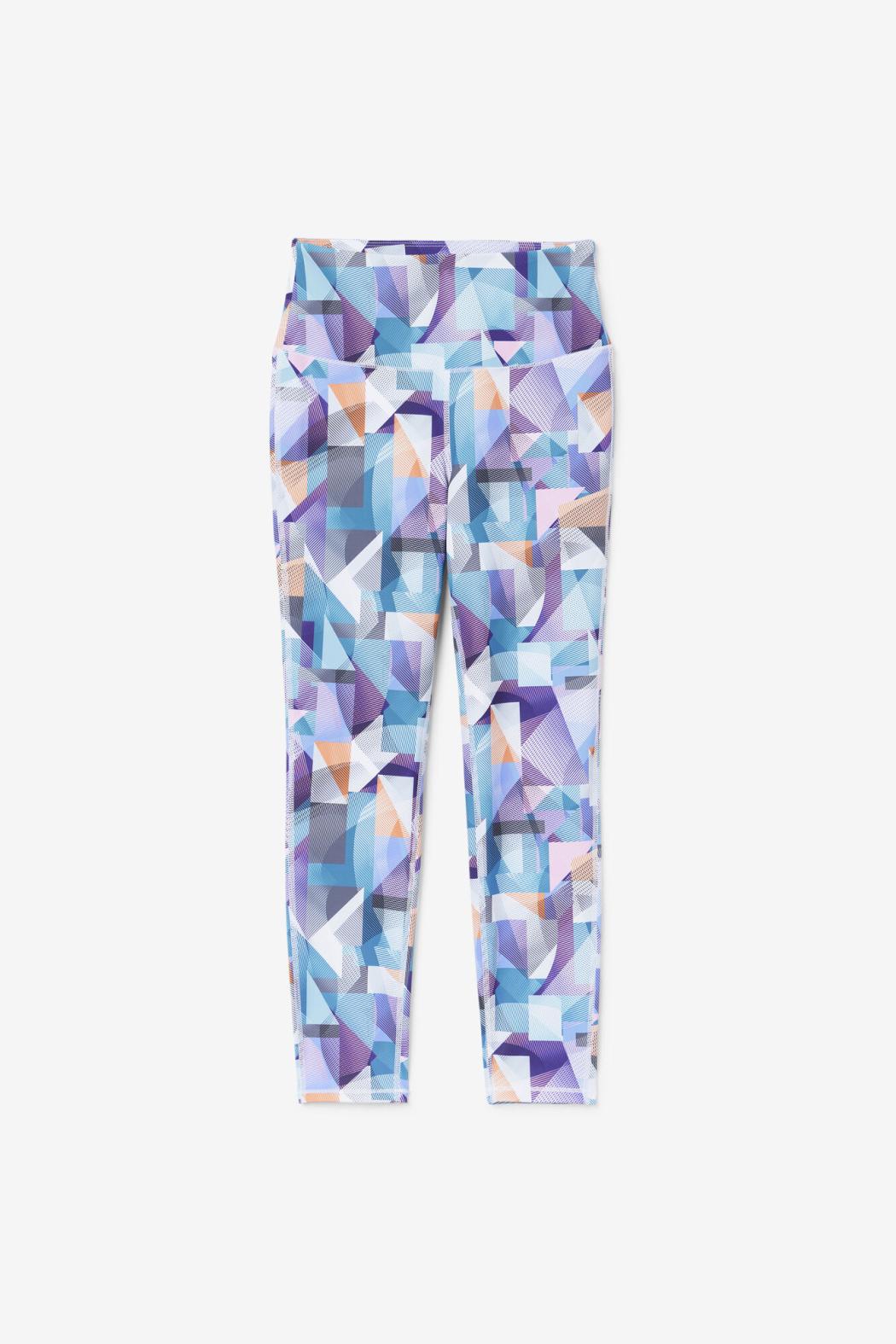 FILA Keyla 7/8 Tight 437 GEOPRINT / ORIENT BLUE | Women Tights &amp; Leggings