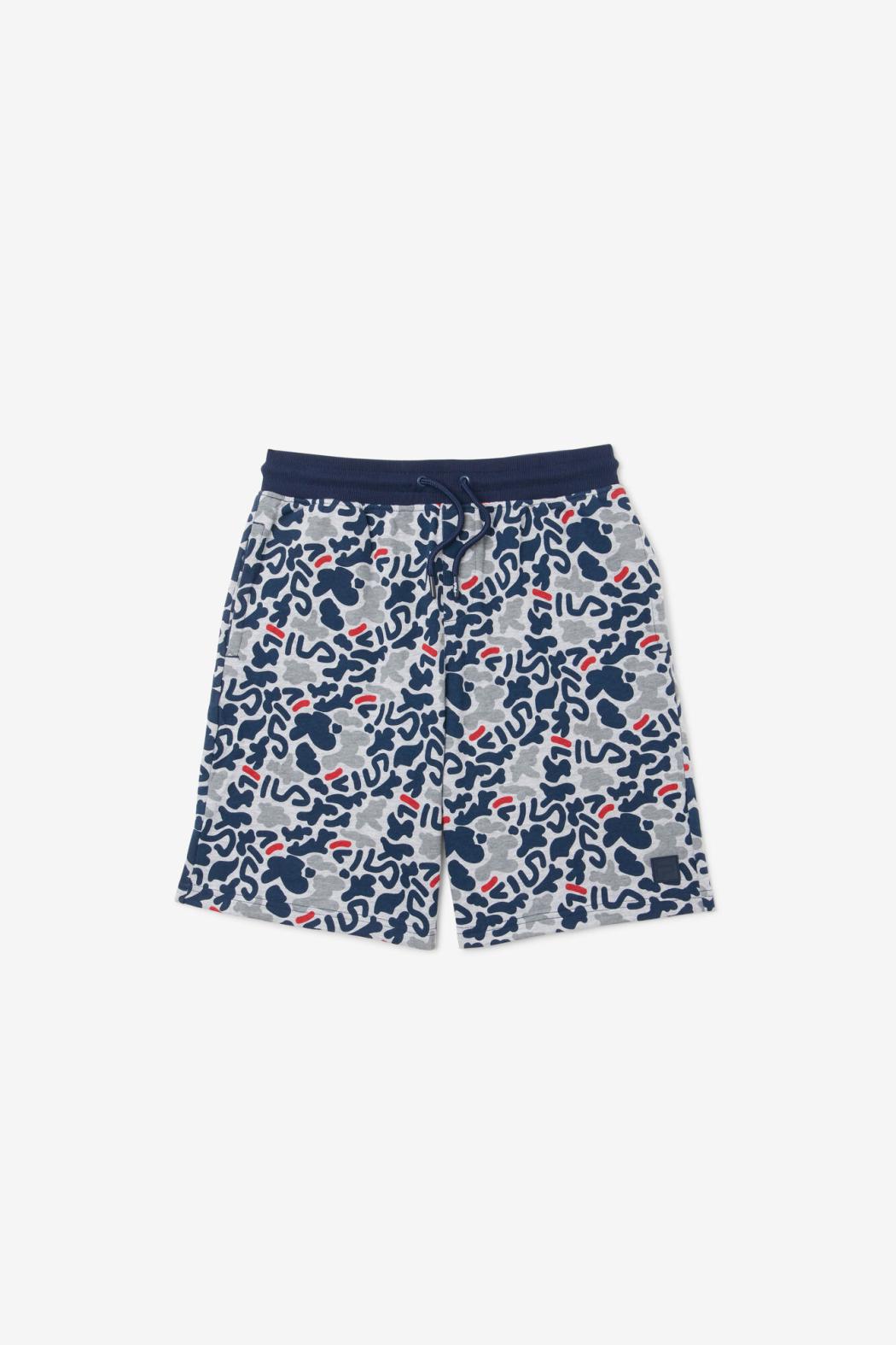 FILA Kids' Disruptor Camo Print Short 075 GREY HEATHER | Kids Bottoms