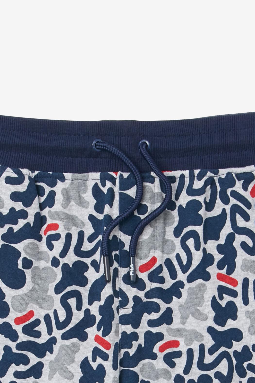 FILA Kids' Disruptor Camo Print Short 075 GREY HEATHER | Kids Bottoms