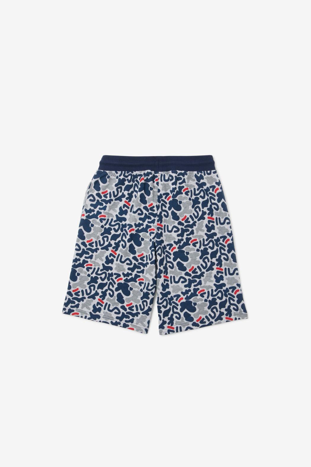 FILA Kids' Disruptor Camo Print Short 075 GREY HEATHER | Kids Bottoms