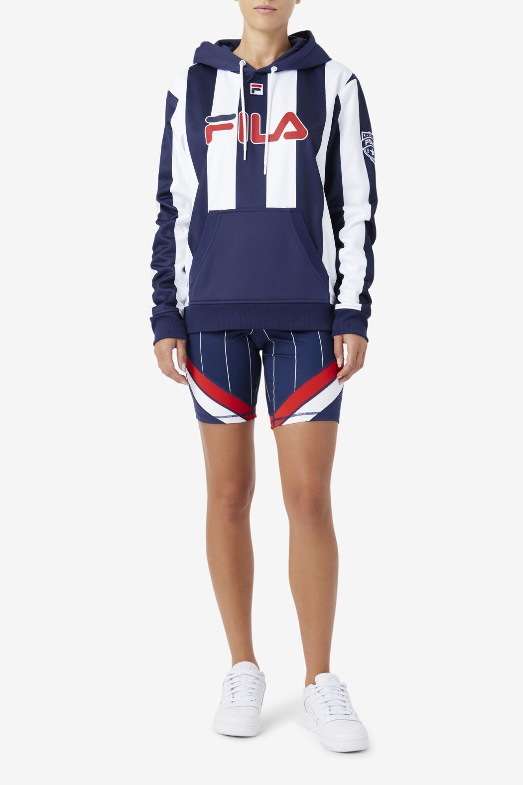 FILA Kimilah Hoodie 410 FILA NAVY / WHITE | Women Sweatshirts &amp; Hoodies