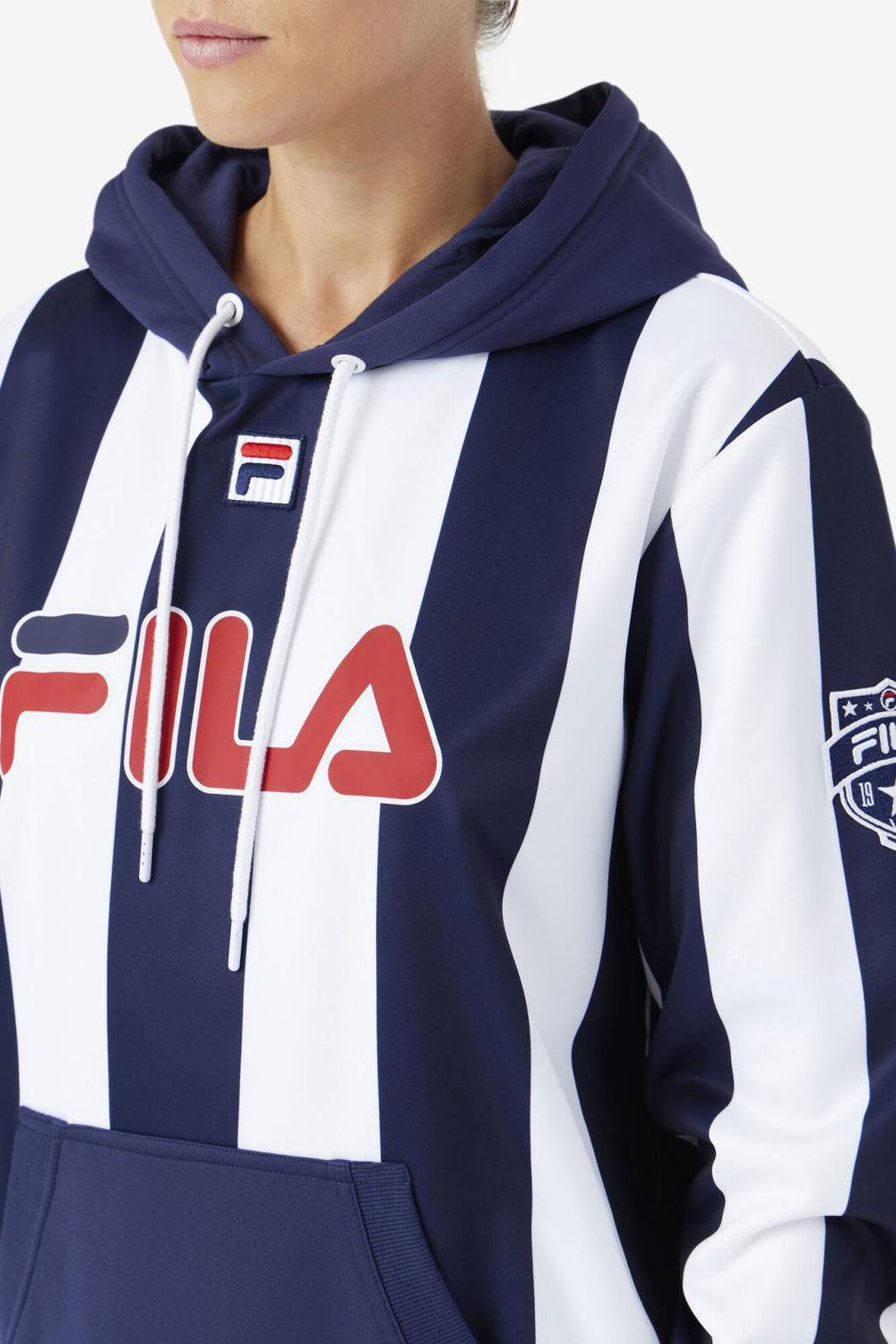 FILA Kimilah Hoodie 410 FILA NAVY / WHITE | Women Sweatshirts &amp; Hoodies