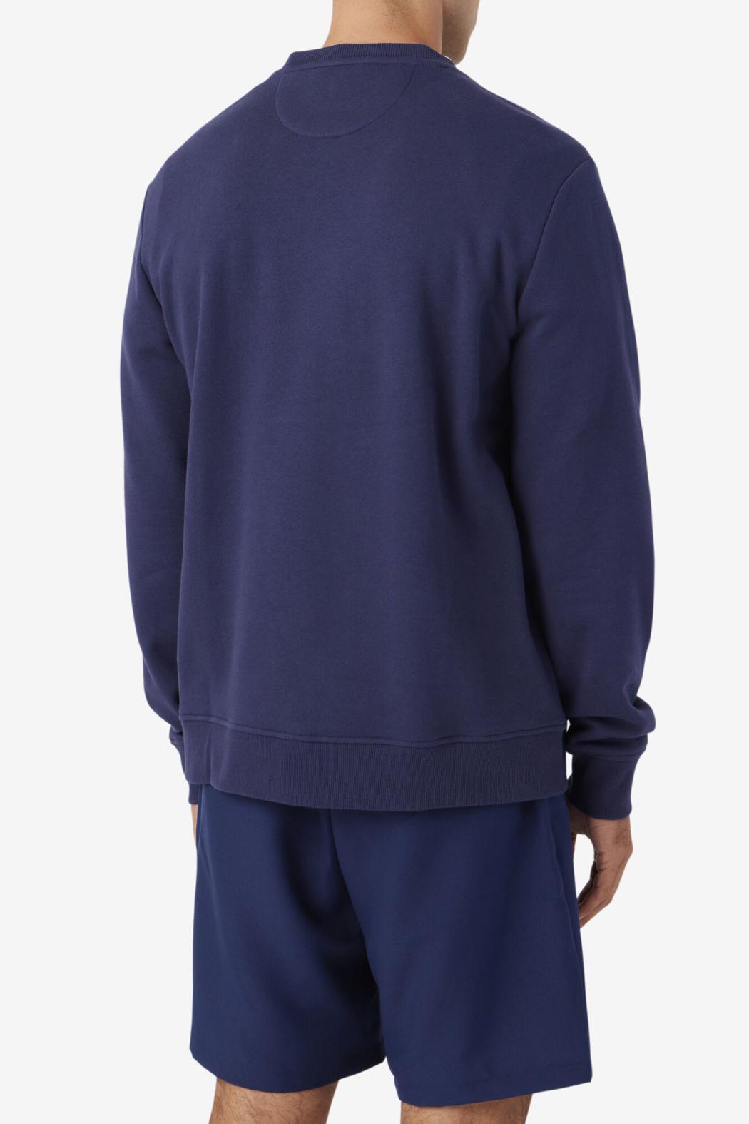 FILA Kush Crew 410 FILA NAVY / GARDENIA / JUNE BUG | Men Sweatshirts &amp; Hoodies