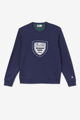 FILA Kush Crew 410 FILA NAVY / GARDENIA / JUNE BUG | Men Sweatshirts &amp; Hoodies