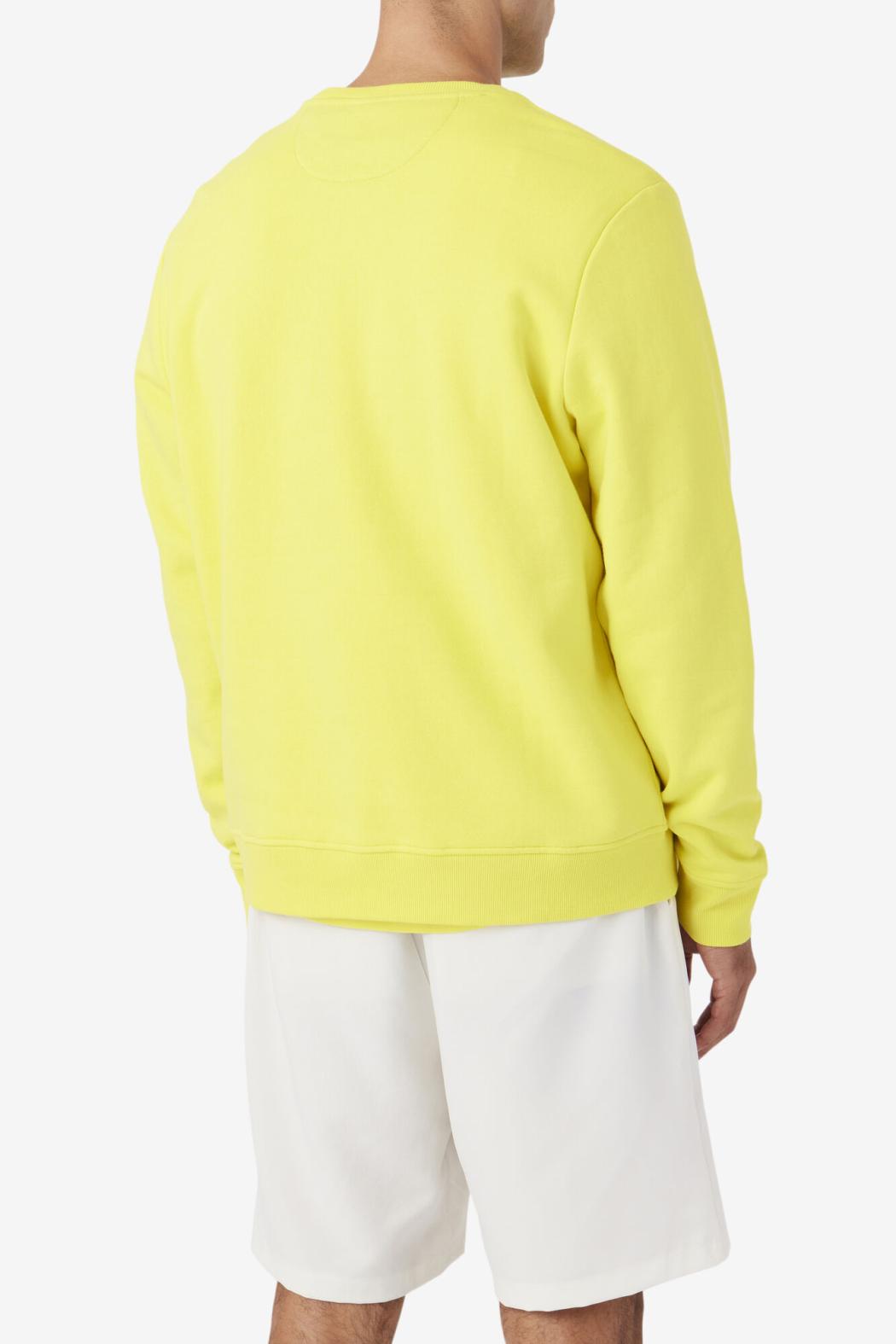 FILA Kush Crew 723 BLAZING YELLOW / FILA NAVY / GARDENIA | Men Sweatshirts &amp; Hoodies