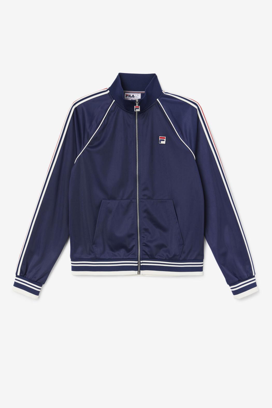 FILA Lavin Track Jacket 410 FILA NAVY / EGRET / FILA RED | Men Sweaters &amp; Outerwear