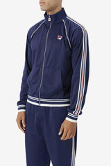FILA Lavin Track Jacket 410 FILA NAVY / EGRET / FILA RED | Men Sweaters &amp; Outerwear