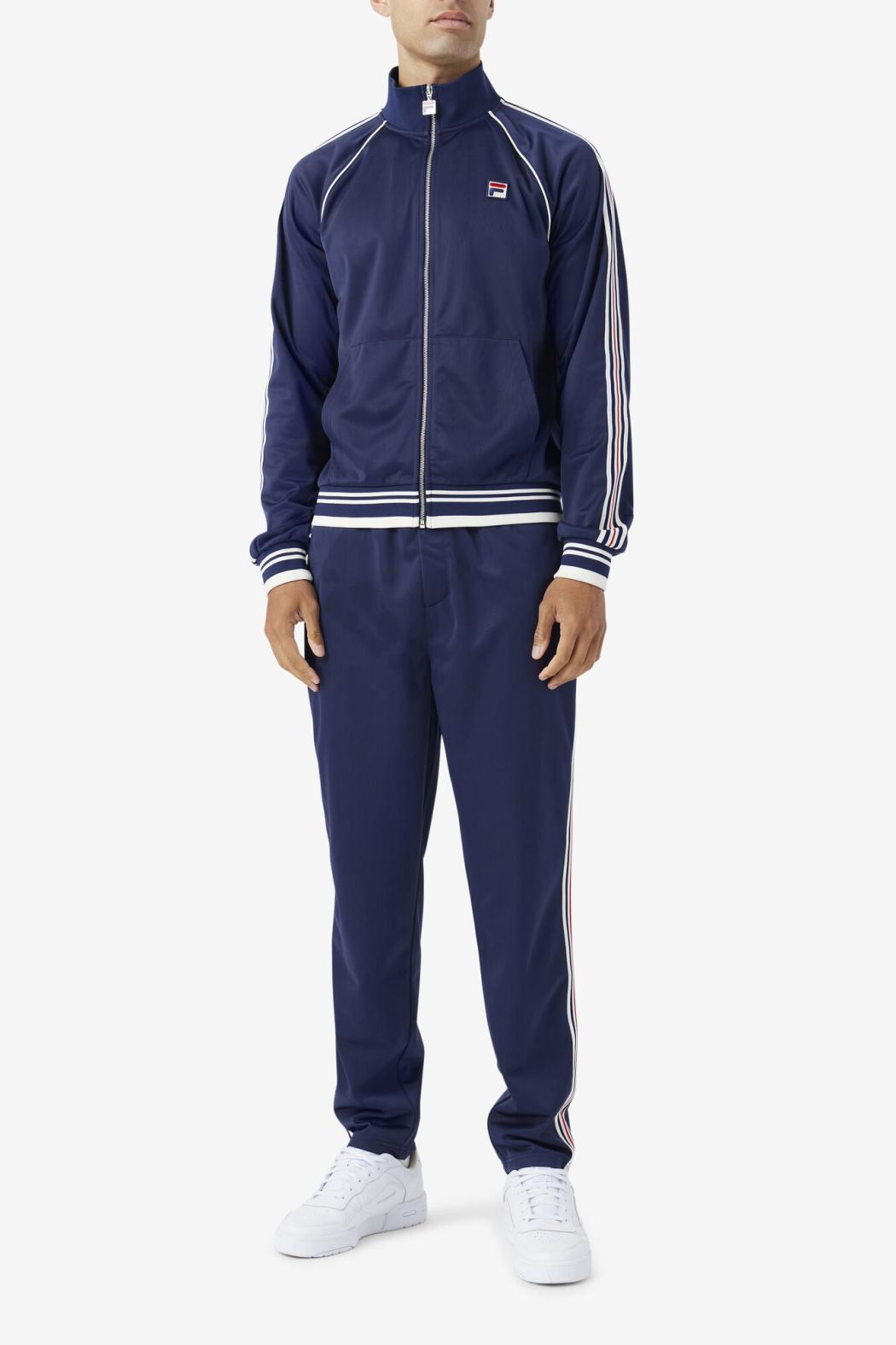 FILA Lavin Track Jacket 410 FILA NAVY / EGRET / FILA RED | Men Sweaters &amp; Outerwear