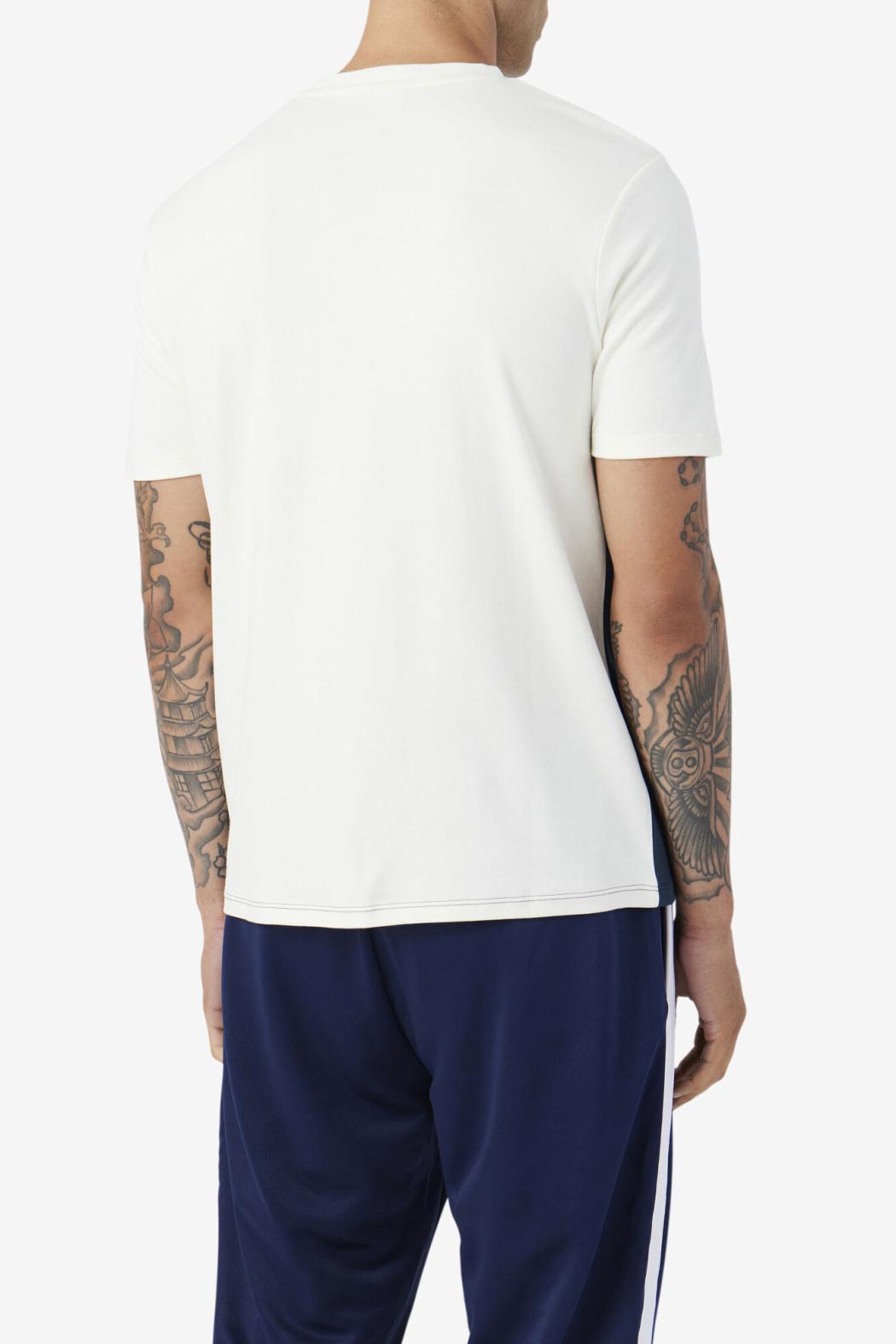 FILA Leary Crew 292 DARK TEAL / BROWN STONE / MANDARIN ORANGE | Men Tops