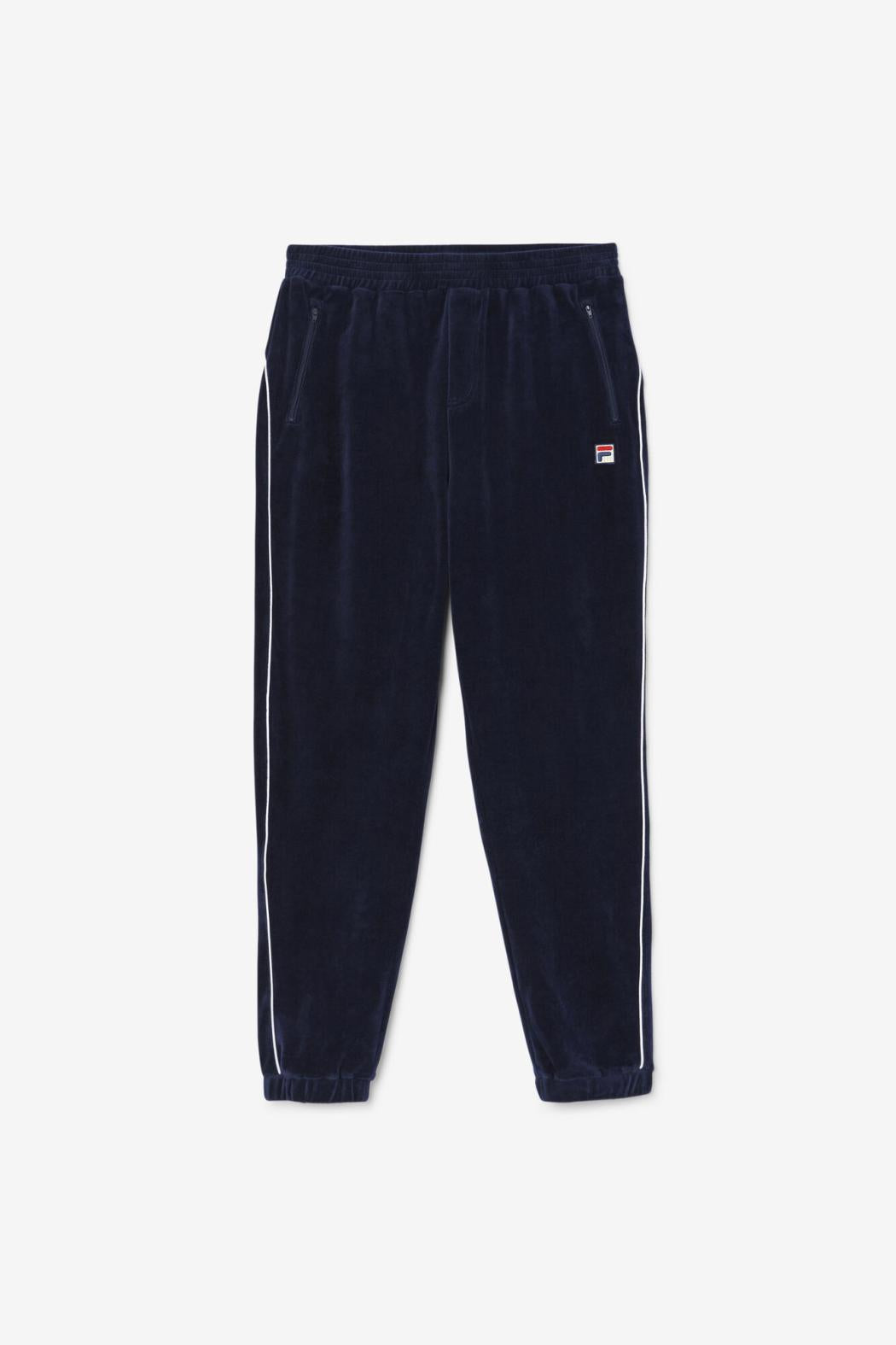 FILA Lewis Velour Pant 410 NAVY / WHITE | Men Pants &amp; Shorts