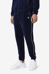 FILA Lewis Velour Pant 410 NAVY / WHITE | Men Pants &amp; Shorts